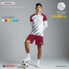 Mẫu quần áo bóng đá không logo Roar màu trắng