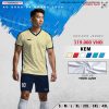 Mẫu quần áo đá bóng không logo Rush màu kem hot