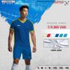 Mẫu quần áo đá bóng không logo Rush màu xanh bích