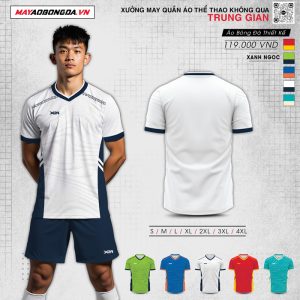 Hình ảnh bộ quần áo đá bóng không logo Strive màu trắng