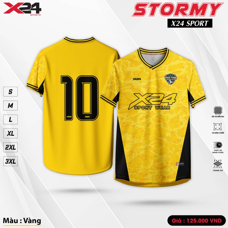 Áo Thể Thao Stormy X24 Sport - Màu Vàng Năng Động